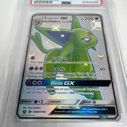 Espeon GX SV60/SV94 Hidden Fates Shiny PSA 9 Mint Pokemon Card Holo Rare Gem - Image 5