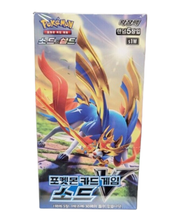 Pokemon Card Sword & Shield 'Sword V' Enhanced Expansion Booster Box Korean Ver - Image 2