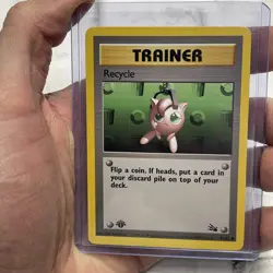 1st Edition Recycle 61/62 Fossil Non Holo WoTC Pokemon Trading Card NM/MT Vtg - Image 1