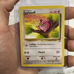 Jigglypuff 77/130 Pokemon Base Set 2 NM Vintage Vtg Nintendo Card WOTC TCG - Image 1