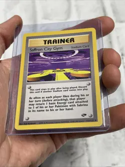 Saffron City Gym 122/132 Gym Challenge-Unlimited - Vintage - NM Pokemon Card TCG - Image 2