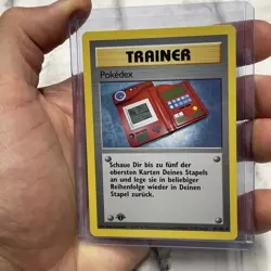 POKEDEX - Base Set - 87/102 - Uncommon - Pokemon Card - 1st Edition - GERMAN NM - Image 2