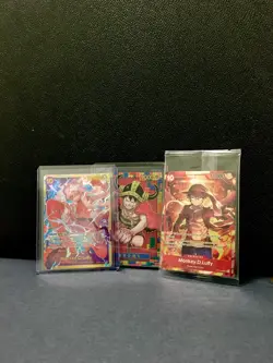 One Piece Trading Card Game (3 card Lot) LUFFY set (PROMO/SEC) - Image 1