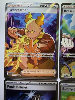 (4) Card Ultra Rare 2025 Trainers! Beautiful Pokemon Cards W/ Firebreather! 🔥 - Image 2