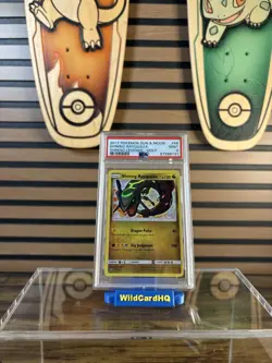 Pokemon TCG Shining Rayquaza Holo Rare Card Shining Legends 56/73 PSA 9 - Image 2