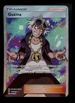 Guzma 143/147 Burning Shadows 2017 Full Art Holo Pokemon Card TCG - Image 1