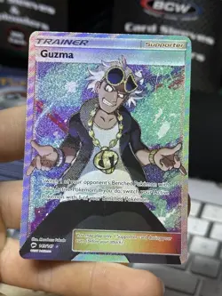 Guzma 143/147 Burning Shadows 2017 Full Art Holo Pokemon Card TCG - Image 3