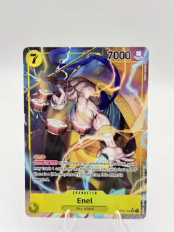 Enel OP05-100 SR One Piece TCG Card Awakening of the New Era ALT ART Eng - Image 1