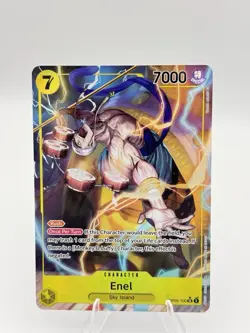 Enel OP05-100 SR One Piece TCG Card Awakening of the New Era ALT ART Eng - Image 3