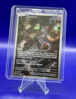 MEWTWO SVP 052 Scarlet Violet 151 Promo Illustration Rare Pokemon Card SEALED - Image 1