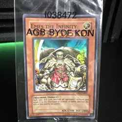 SEALED Yu-Gi-Oh! TCG Emes the Infinity Promotional Cards DBT-EN001 SUPER RARE - Image 1