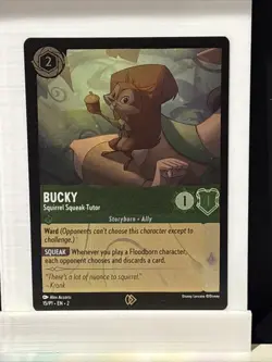 Bucky - Squirrel Squeak Tutor 15 Disney Lorcana Promo Cards Cold Foil - Image 1