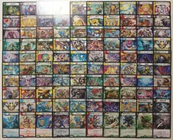 Lot of 100 Japanese Duel Masters Trading Card Game Card Set - Image 1