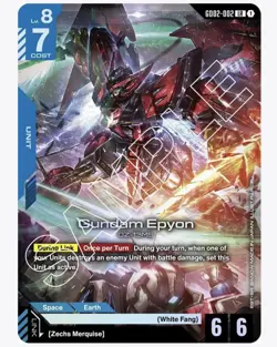 Gundam Card Game / Dual Impact: Gundam Epyon - Legend Rare - Holofoil - Image 1