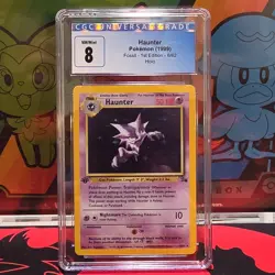 Haunter Fossil 1st Edition Holo 6/62 CGC 8 Pokemon Card 1999 - Image 1