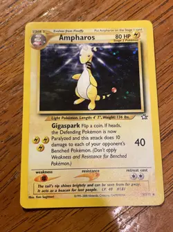 Ampharos - 1/111 (Neo Genesis) - Holo Rare Vintage Pokemon Card - Image 1