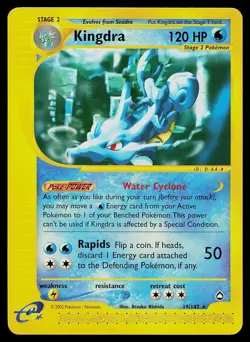 Pokemon Card - Kingdra Aquapolis 19/147 Non Holo - Image 1