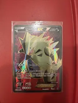 Pokemon TCG Tyranitar-EX Holo Full Art Ultra Rare Card Ancient Origins 91/98 - Image 1