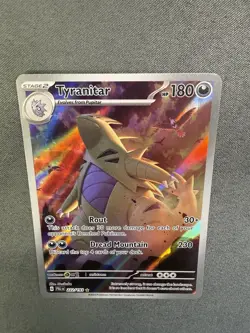 Tyranitar 222/193 ILLUSTRATION RARE Paldea Evolved HOLO LIGHT PLAY Pokemon Card - Image 5