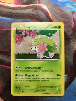 Shaymin XY188 Cosmos Holo Black Star Promo Card - LP - Image 1