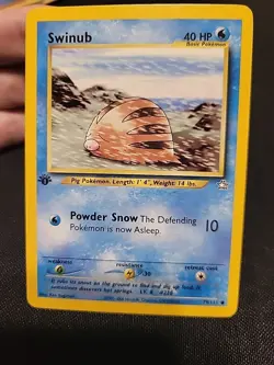 Swinub 79/111 Neo Genesis Regular 1st Edition Nm Pokemon Card - Image 1