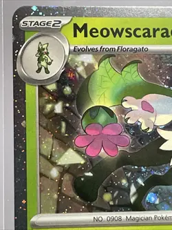 Meowscarada 15/198 Rare Cosmos Holo NM Scarlet & Violet Pokemon Card 15/198 - Image 2