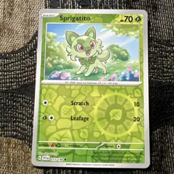 Sprigatito 13/198 - Scarlet & Violet - Reverse Holo - Common - Pokemon Card TCG - Image 1