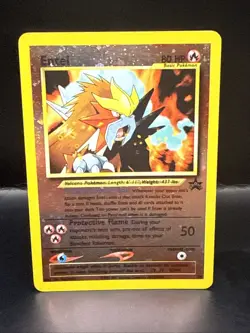 Pokemon Card - Entei #34 Black Star WOTC Movie Promo Reverse Holo C - Image 1