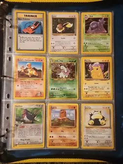 Pokemon Collection Binder Vintage Lot of Cards Holos Rares WoTC E-Reader Etc - Image 1