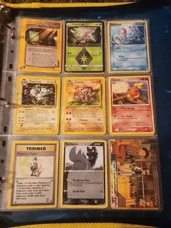 Pokemon Collection Binder Vintage Lot of Cards Holos Rares WoTC E-Reader Etc - Image 4
