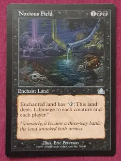 Magic The Gathering PROPHECY NOXIOUS FIELD black card MTG - Image 1