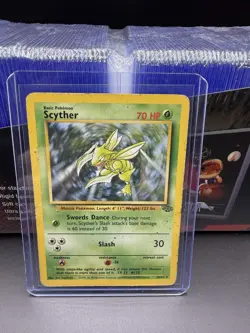Pokemon Scyther Non Holo Rare Card 10/64 Jungle Set MP - Image 3