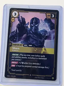 Riftbound Shen Card 241/298 TCG Foil card League Of Legends - Image 1