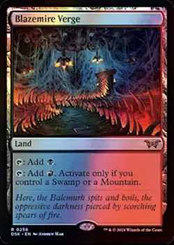 Near Mint x 1 Blazemire Verge - Foil Duskmourn: House of Horror - Image 1