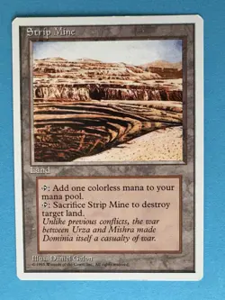 MTG Magic the Gathering Strip Mine (363/379) Fourth Edition - LP - Image 3