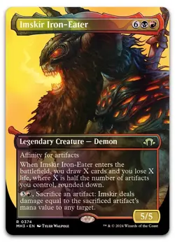 Imskir Iron-Eater (Borderless) #374 (Foil) (NM) Modern Horizons 3 MH3 Magic MTG - Image 1