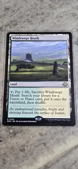 Windswept Heath Modern Horizons 3 Regular Land Rare MTG NM - Image 1