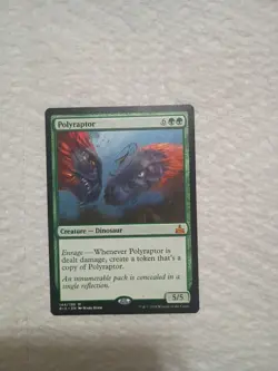 Polyraptor - Rivals of Ixalan Magic The Gathering MP HAS CREASES - Image 1