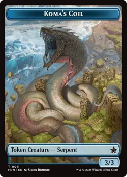 Koma's Coil / Scion of the Deep Token - NM - Foundations FDN MTG - Image 1