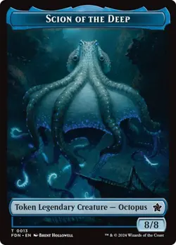 Koma's Coil / Scion of the Deep Token - NM - Foundations FDN MTG - Image 2