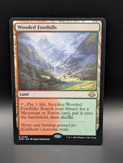 MTG - Wooded Foothills - Land (R/G) - MH3 236 - Rare - NM - Image 1