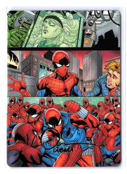 CLONE SAGA Spider-Man ART SERIES 42/54 Gold Stamp Ink LOGAN LUBERA MTG Magic - Image 1