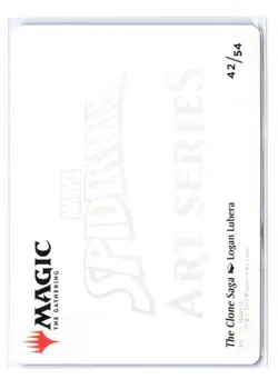 CLONE SAGA Spider-Man ART SERIES 42/54 Gold Stamp Ink LOGAN LUBERA MTG Magic - Image 2