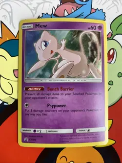 Mew SM215 Pokemon Sun & Moon Black Star Promo Holo NM - Image 1