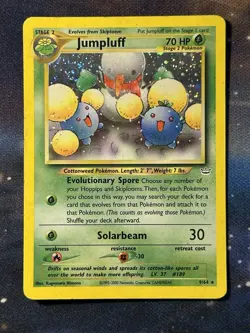 Jumpluff 9/64 Neo Revelation Holographic Holo Rare Vintage 2001 Pokemon Card HP - Image 1
