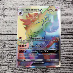 Incineroar GX 147/145 SM Guardians Rising 2017 Secret Rainbow Pokemon - Image 1