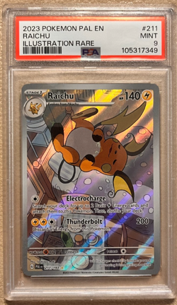 2023 RAICHU ILLUSTRATION RARE PALDEA EVOLVED HOLO #211/193 PSA 9 POKEMON - Image 1