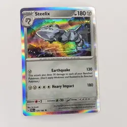 Pokemon - Steelix - 125/182 - Holo Rare SV04: Paradox Rift (PAR) M/NM - Image 1