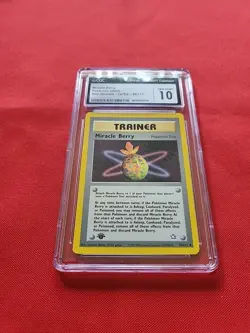 GEM MINT Pokemon: Miracle Berry #94/111 1st Edition Neo Genesis - CGC 10 - A61 - Image 3