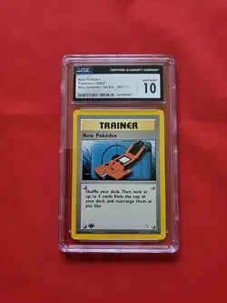 GEM MINT Pokemon: New Pokedex #95/111 1st Edition Neo Genesis 2000 - CGC 10 -A63 - Image 1